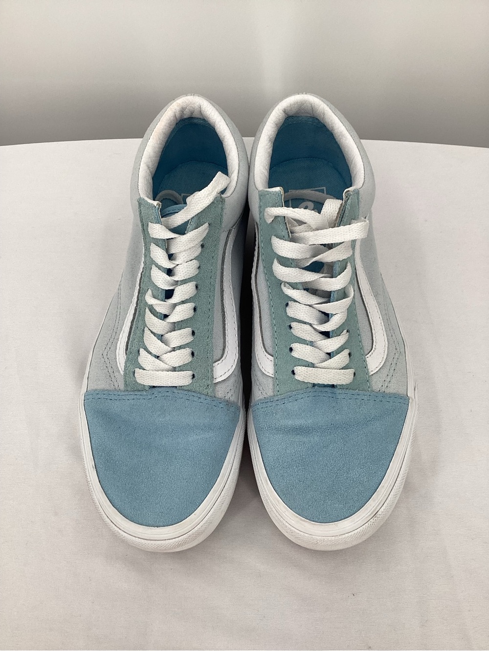 Vans Suede Platform Low-Top Sneakers in Light Blue - Picture 4 of 10
